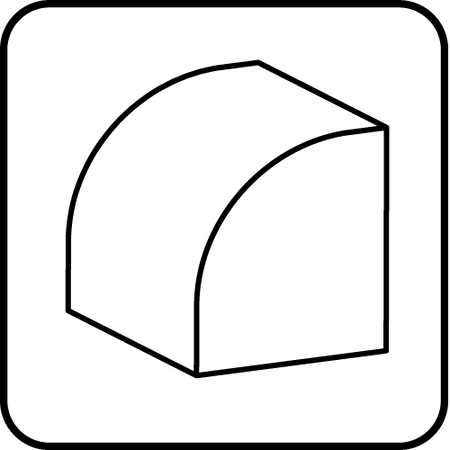 Frez do drewna z łożyskiem, ozdobny, widiowy, 38.1 x 19mm, trzpień 8 mm