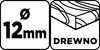 Wiertło do drewna, przedłużane 12 x 400 mm