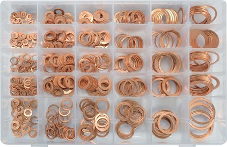 ZESTAW PODKŁADEK MIEDZIANYCH 580 SZTUK