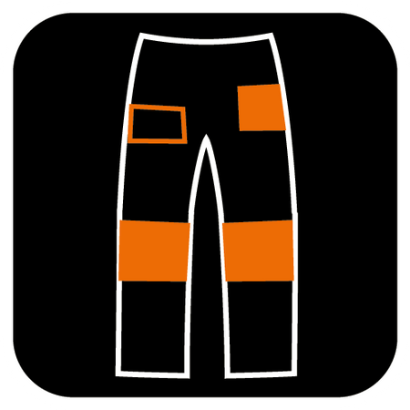 Spodnie robocze DENIM, wzmocnienia Oxford, szare, rozmiar XXXL