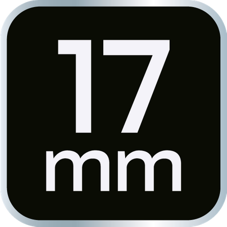Nasadka udarowa 1/2" długa, 17 x 78mm , Cr-Mo