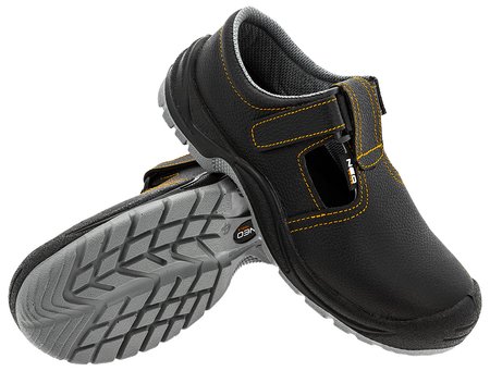 Sandały skórzane S1 FO, stalowy podnosek, rozmiar 45