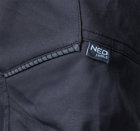 Spodnie robocze Mix&Match, stretch, czarne, rozmiar L