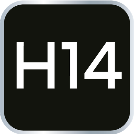 Końcówka sześciokątna na nasadce 1/2", H14 x 55 mm