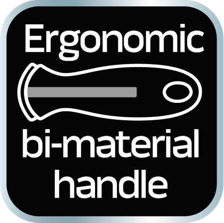 Szpachla malarska 100 mm, stal nierdzewna, dwukomponentowy uchwyt