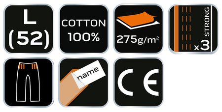 Ogrodniczki robocze HD+, rozmiar L