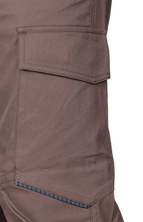 Spodnie robocze Mix&Match, stretch, brązowe, rozmiar L