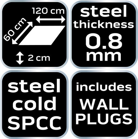 Panel narzędziowy 120x60x2