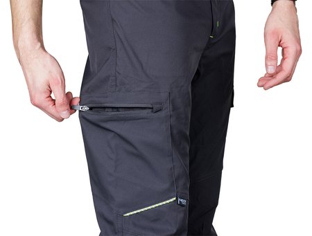 Spodnie robocze Mix&Match, stretch, szare, rozmiar S