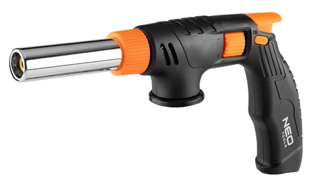 Palnik gazowy z piezo, nakręcany 360st. z regulacją płomienia