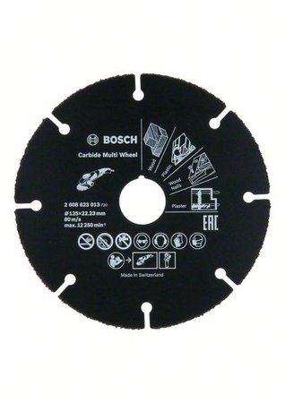TARCZA UNIWERSALNA Z WĘGLIKÓW SPIEKANYCH MULTI WHEEL 125MM