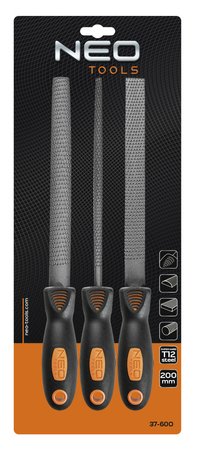 Pilniki do drewna, 200 mm, zestaw 3 szt.