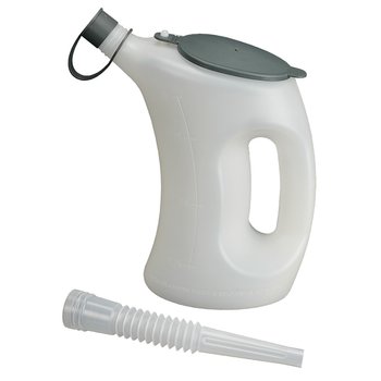 Naczynie pomiarowe z pokrywką-FLA-PE, przezroczyste, 1 litr