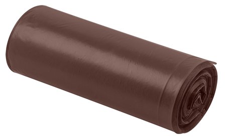 Worki na odpady 60 L, brązowe, 35 mic, 10 szt.