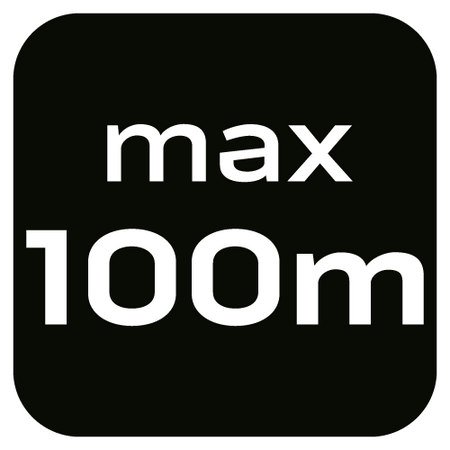 Dalmierz laserowy, zasięg 100 m, IP54