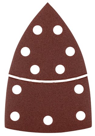 Papiery ścierne na rzep, żelazko 102 x 152 mm, P150, 5 szt., z 11 otworami