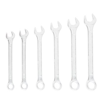 Klucze płasko-oczkowe 8-17 mm, zestaw 6 szt.