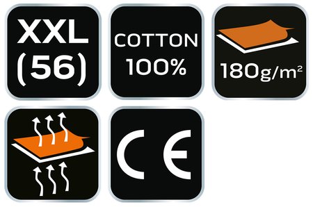 Koszulka z długim rękawem, granatowa, rozmiar XXL