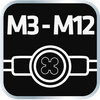 Oprawka do narzynek M3 - M12, stalowa