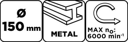 Szczotka druciana tarczowa 150 x 32 mm, drut karbowany, stalowy