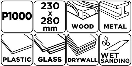 Papier ścierny wodny 230 x 280 mm, P1000