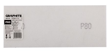 Siatka ścierna biała 115 x 280 mm, P80