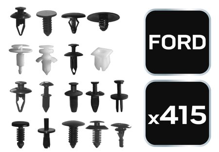 Zestaw spinek samochodowych Ford, 415 sztuk