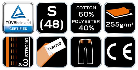 Ogrodniczki robocze CAMO, rozmiar S