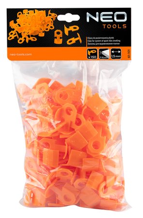 Klipsy do poziomowania płytek 150 szt. 1.5mm