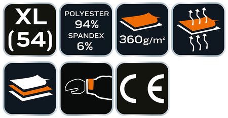 Kurtka softshell HD+, rozmiar XL