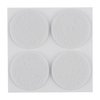 Podkładki filcowe okrągłe samoprzylepne, białe 40 mm, 4 szt.