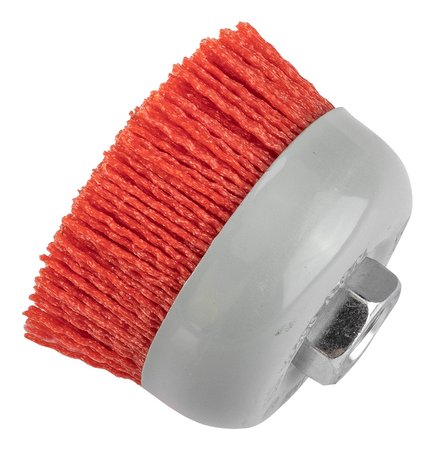 Szczotka nylonowa doczołowa 75 mm, M14