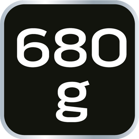 Młotek gumowy 63 mm/680 g, czarno-biała guma