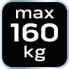 Przyssawka próżniowa z pompką, do glazury i szkla, 160 kg, w walizce