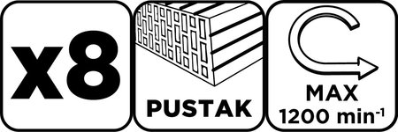 Otwornice wolframowe 32-83 mm, zestaw 8 szt.