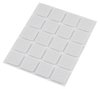 Podkładki filcowe samoprzylepne, białe 20x20 mm, 20 szt.