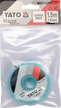 TAŚMA ROZLUTOWNICZA PLECIONKA MIEDZIANA 1.5MM*1.5M
