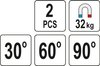 MAGNETYCZNE UCHWYTY SPAWALNICZE 32 KG 2 SZTUKI