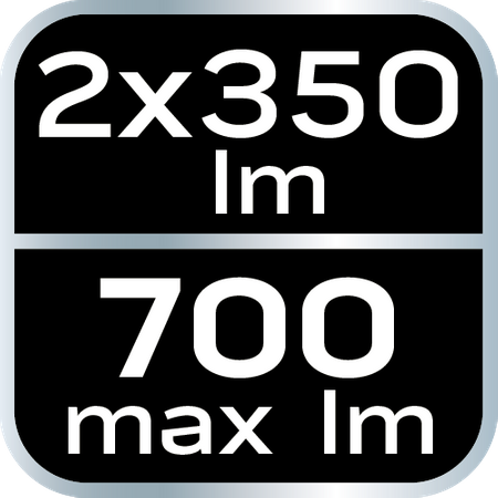 Lampa warsztatowa akumulatorowa 2x350 lm rozkładana SMD