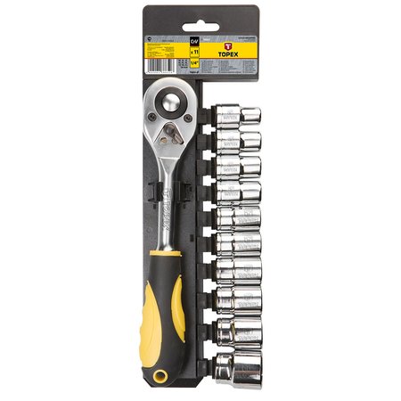 Klucze nasadowe 1/2", zestaw 11 szt.