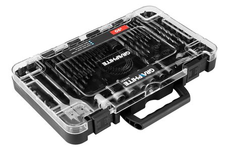 Zestaw wierteł i bitów, nasadki, 90 szt.