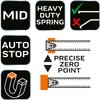 Miara zwijana stalowa 5 m x 19 mm, auto blokada, przycisk stop, magnes