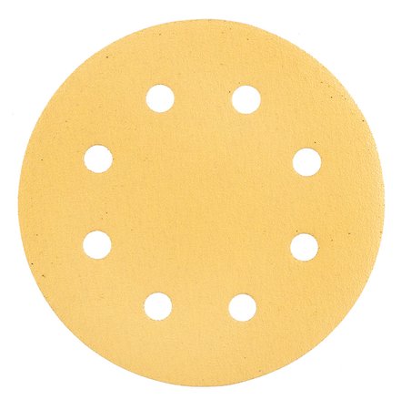 Papier ścierny na rzep 180 mm, K120, 5 szt., z 8 otworami do szlifierki 59G263