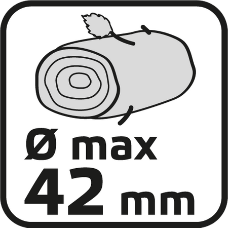 Sekator do gałęzi kowadełkowy 710 mm, średnica cięcia 42 mm, uchwyty aluminiowe