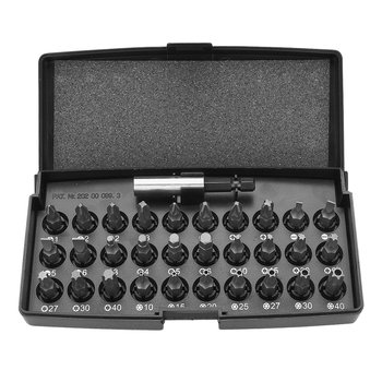 Końcówki wkrętakowe z uchwytem, zestaw 31szt