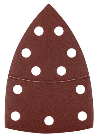 Papiery ścierne na rzep, żelazko 102 x 152 mm, P180, 5 szt., z 11 otworami