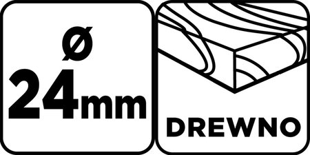 Wiertło do drewna, przedłużane 24 x 400 mm