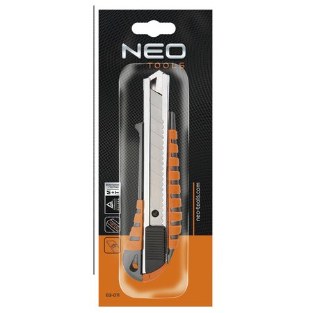 Nóż z ostrzem łamanym 18 mm, metalowy korpus