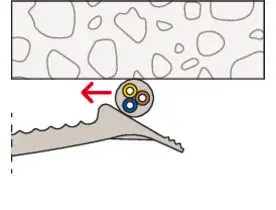 Fischer Uchwyt Kablowy Zbiorczy Płaski KB 8 (50 szt.) 58135