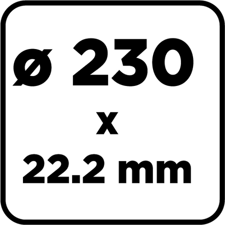 Tarcza diamentowa do cięcia pełna, 230 x 22.2 mm, na mokro